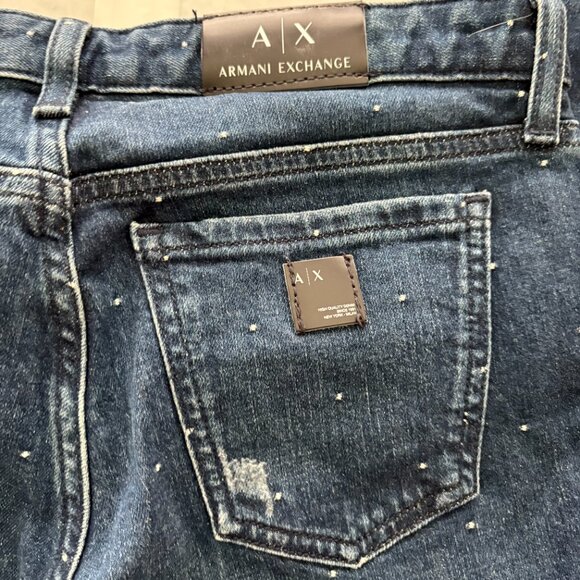 Armani Exchange Slit Ankle Crop Capri Jeans Size 25 EUC - Picture 8 of 11